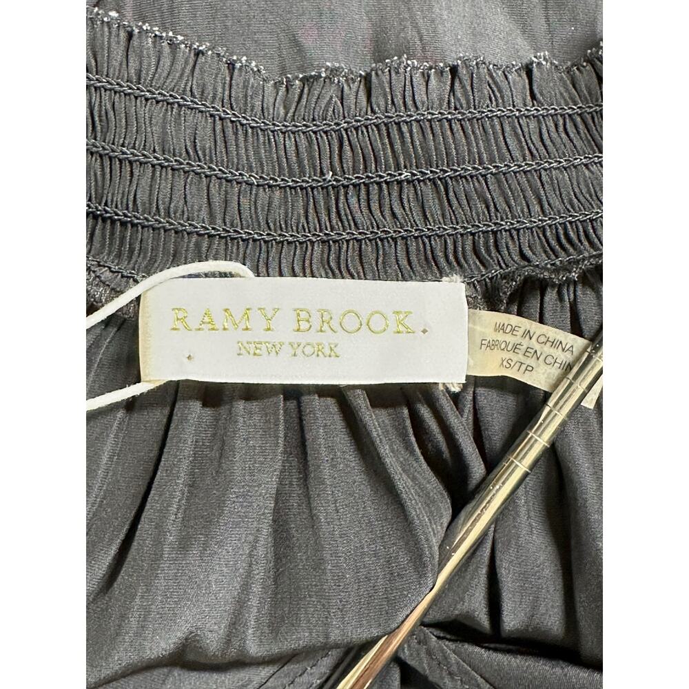 Ramy Brook Dress Women XS Black Juno Tiered Mini Pullover Party Cocktail LBD NWT - Picture 6 of 10